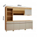 COZINHA NESHER REALEZA PREMIUM 265CM CARVALHO/GREIGE 501236