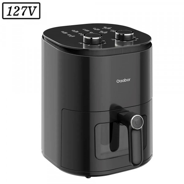 FRITADEIRA 4,2L GAABOR AIR FRYER DUO ANALOGICA AF-45M02AS 127V PRETO