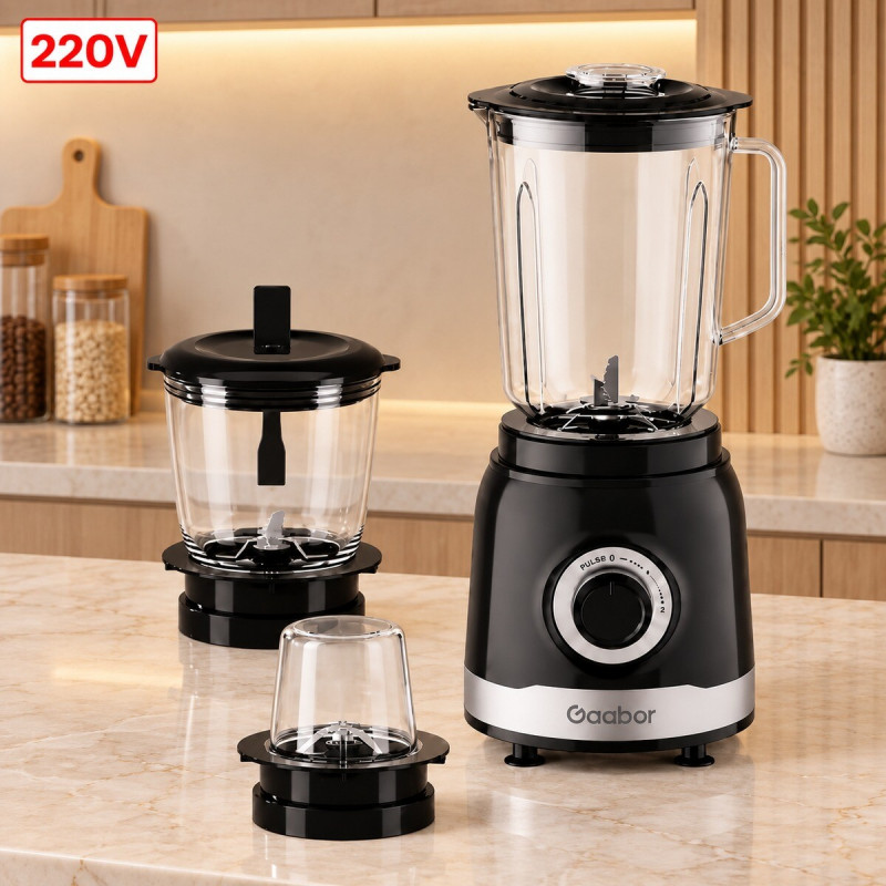 LIQUIDIFICADOR GAABOR CREAMY JM-16M02A 220V PRETO/INOX LIQUIDIFICADOR GAABOR CREAMY JM-16M02A 220V PRETO/INOX