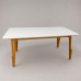 MESA ART ASSENTOS SIENA RETANGULAR 180X90 C/VDO MEL/OFF WHITE
