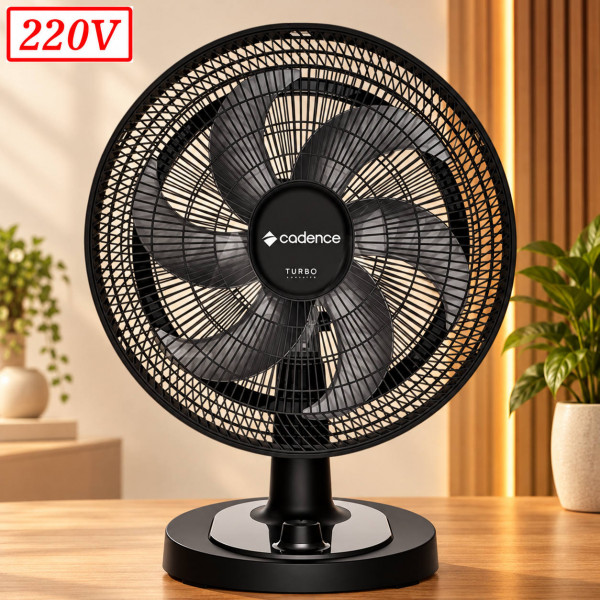 VENTILADOR CADENCE TURBO CONFORTO VTR470 42CM 6 PAS 3 VEL 220V PRETO VENTILADOR CADENCE TURBO CONFORTO VTR470 42CM 6 PAS 3 VEL 220V PRETO