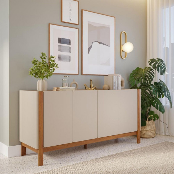 BUFFET CIMOL ARACA NATUAME MADEIRA/OFF WHITE