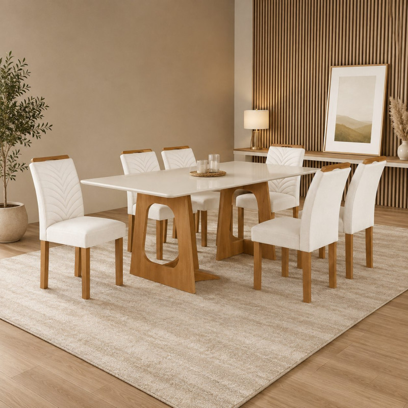 CJ MESA 6C CEL MOVEIS CANCUN RETANGULAR 170X90 TAMPO SMART PLUS C/VDO CAD. CANCUN TEC 178 OFF/CINAMOMO CJ MESA 6C CEL MOVEIS CANCUN RETANGULAR 170X90 TAMPO SMART PLUS C/VDO CAD. CANCUN TEC 178 OFF/CINAMOMO