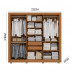 ROUPEIRO 6P. ABRIR 2G KAPPESBERG M569 C/PES CANELA ROUPEIRO 6P. ABRIR 2G KAPPESBERG M569 C/PES CANELA