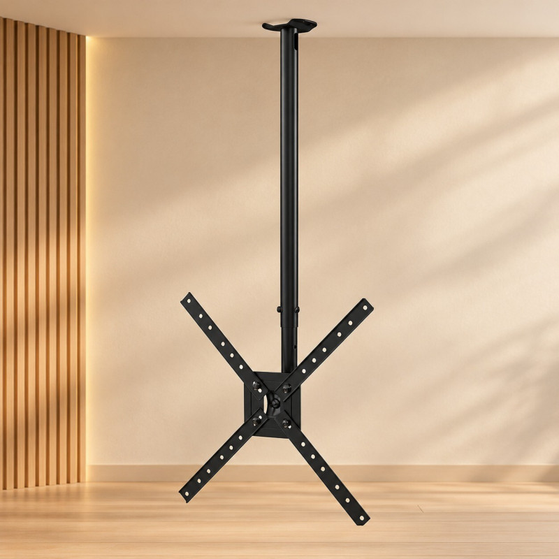 SUPORTE BRASFORMA TETO P/ TV DE 10'' ATE 60" PRETO