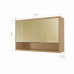 ARMARIO NESHER 2P ABRIR REFLECTA CONDESSA 120CM CARVALHO 501219 ARMARIO NESHER 2P ABRIR REFLECTA CONDESSA 120CM CARVALHO 501219