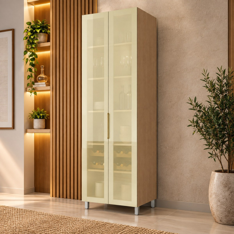 CRISTALEIRA NESHER 2P REFLECTA 70CM CARVALHO 501223 CRISTALEIRA NESHER 2P REFLECTA 70CM CARVALHO 501223