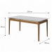MESA IMCAL WIND 2.2 C/ VIDRO RETANGULAR OFF WHITE/CINAMOMO MESA IMCAL WIND 2.2 C/ VIDRO RETANGULAR OFF WHITE/CINAMOMO