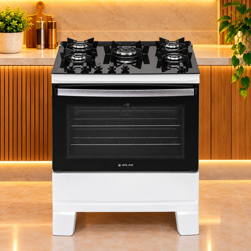 FOGAO 5B ATLAS AGILE UP MESA VIDRO BRANCO 25 FOGAO 5B ATLAS AGILE UP MESA VIDRO BRANCO 25