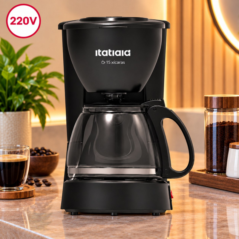 CAFETEIRA ITATIAIA 15 XICARAS 550W 220V PRETA