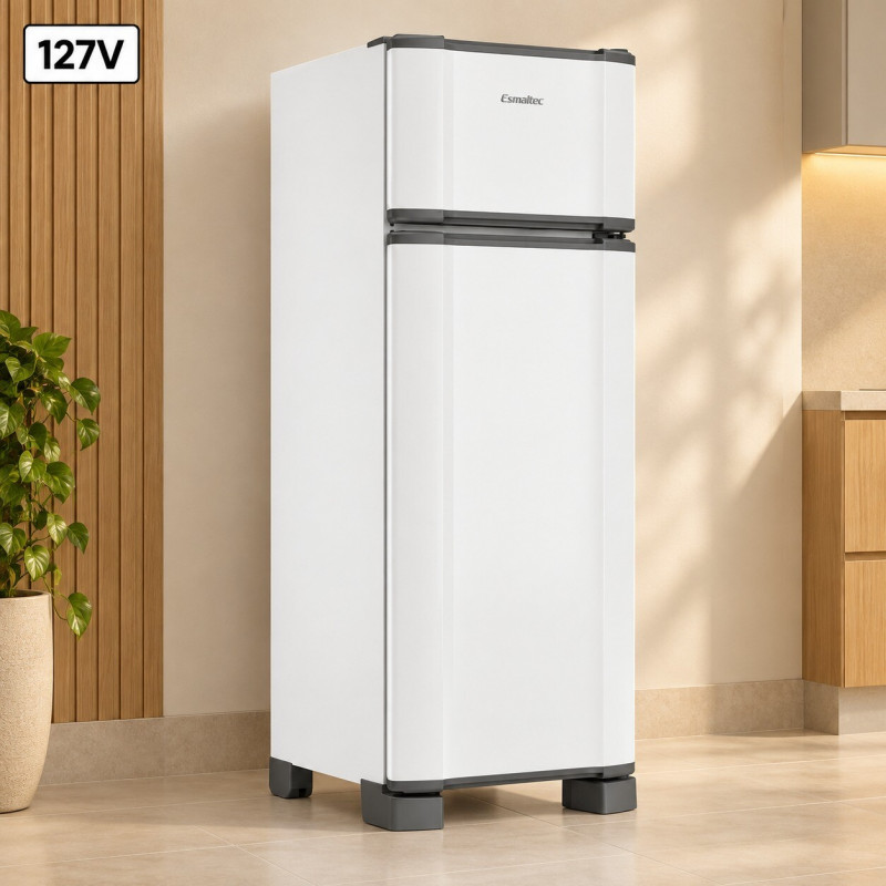 REFRIGERADOR ESMALTEC RCD34 PRO CYCLE DEFROST 277L 127V BRANCO REFRIGERADOR ESMALTEC RCD34 PRO CYCLE DEFROST 277L 127V BRANCO