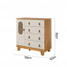 COMODA 3G 1P. ABRIR PEROBA PINGO NEW TELA AMENDOA/OFF WHITE COMODA 3G 1P. ABRIR PEROBA PINGO NEW TELA AMENDOA/OFF WHITE
