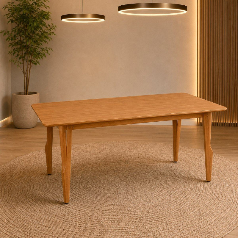 MESA ART ASSENTOS SIENA RETANGULAR 180X90 S/VDO MEL/AMADEIRADO MESA ART ASSENTOS SIENA RETANGULAR 180X90 S/VDO MEL/AMADEIRADO