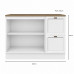 BALCAO POLIMAN 2P 2G UNNA 120CM BRANCO