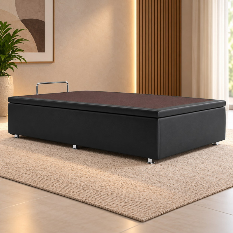 BASE BAU 138X188X39 ORTOBOM SOMMIER PHYS PRETO BASE BAU 138X188X39 ORTOBOM SOMMIER PHYS PRETO
