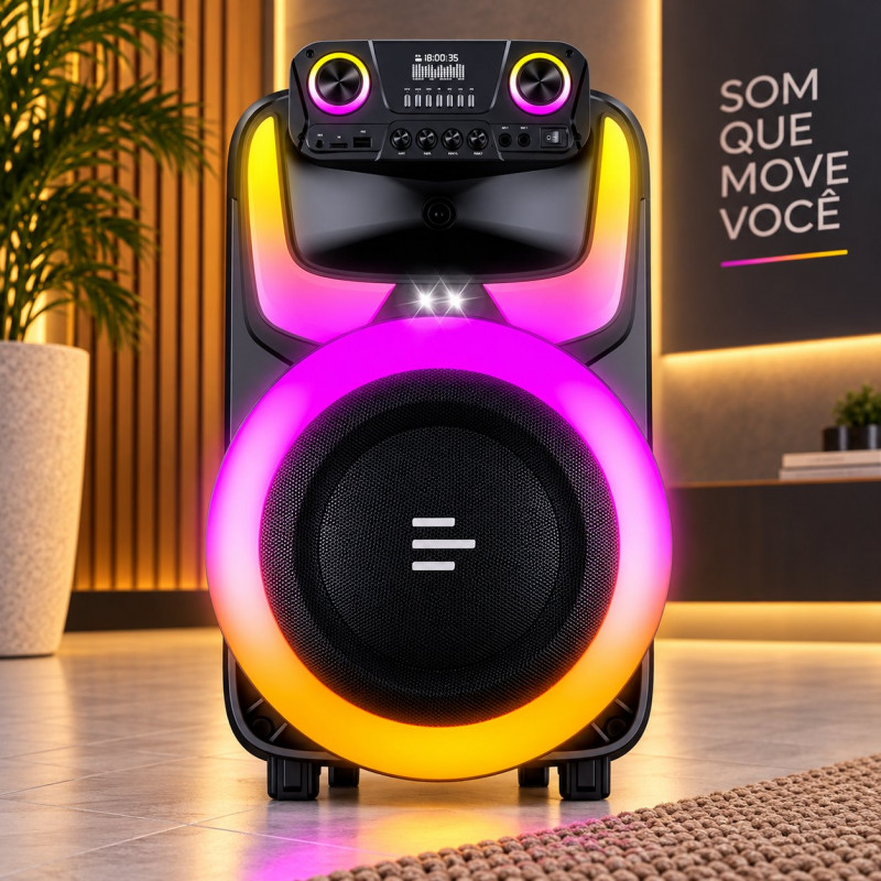 CAIXA DE SOM MULTILASER AMPLIFICADORA PULSE BURST SP408 750 WATS