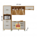COZINHA NESHER IMPERATRIZ COMPACTA FREIJO/OFF WHITE 500784 COZINHA NESHER IMPERATRIZ COMPACTA FREIJO/OFF WHITE 500784