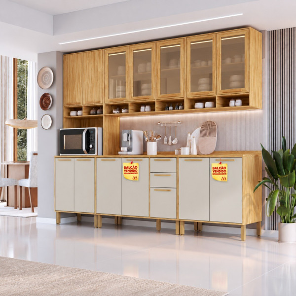 COZINHA RONIPA TREBBIANO AMENDOA / OFF WHITE COZINHA RONIPA TREBBIANO AMENDOA / OFF WHITE