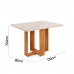 CJ MESA 4C VIERO MOVEIS ZARA RETANGULAR 120X80 C/VDO CAD IZA MEL/OFF WHITE/VELUDO PEROLA CJ MESA 4C VIERO MOVEIS ZARA RETANGULAR 120X80 C/VDO CAD IZA MEL/OFF WHITE/VELUDO PEROLA