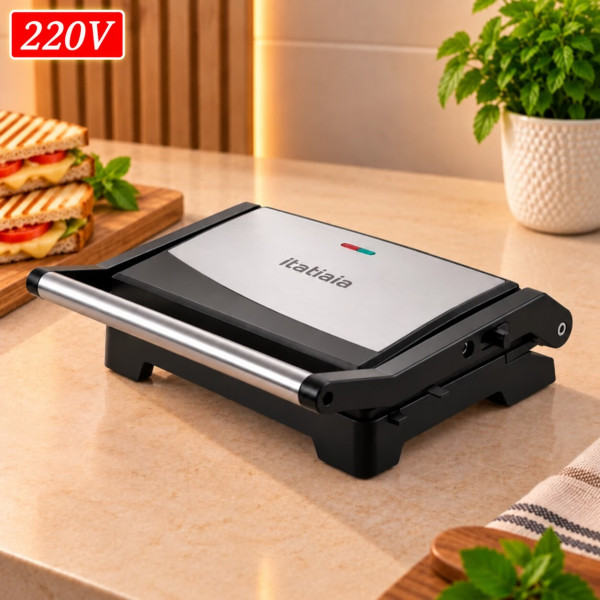 GRILL ITATIAIA ESSENCIAL 1000W 220V INOX/PRETO GRILL ITATIAIA ESSENCIAL 1000W 220V INOX/PRETO